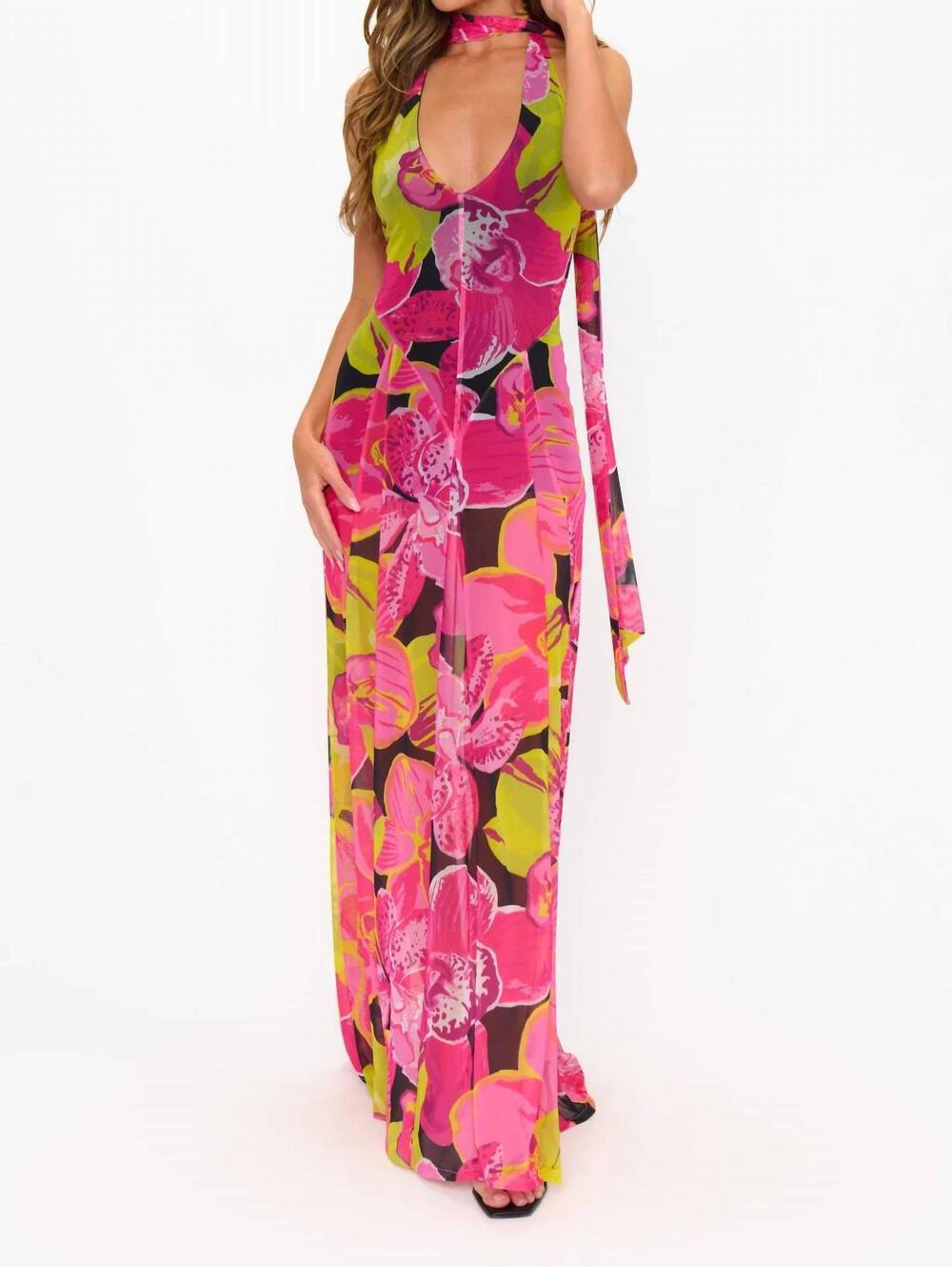 NEW SHOW ME YOUR MUMU katia maxi dress in pink